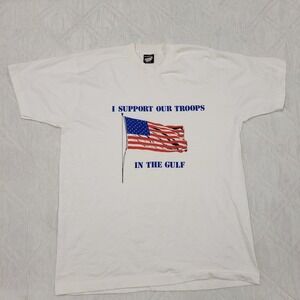 Vintage Operation‎ Desert Storm I Support Out Troops T shirt XL